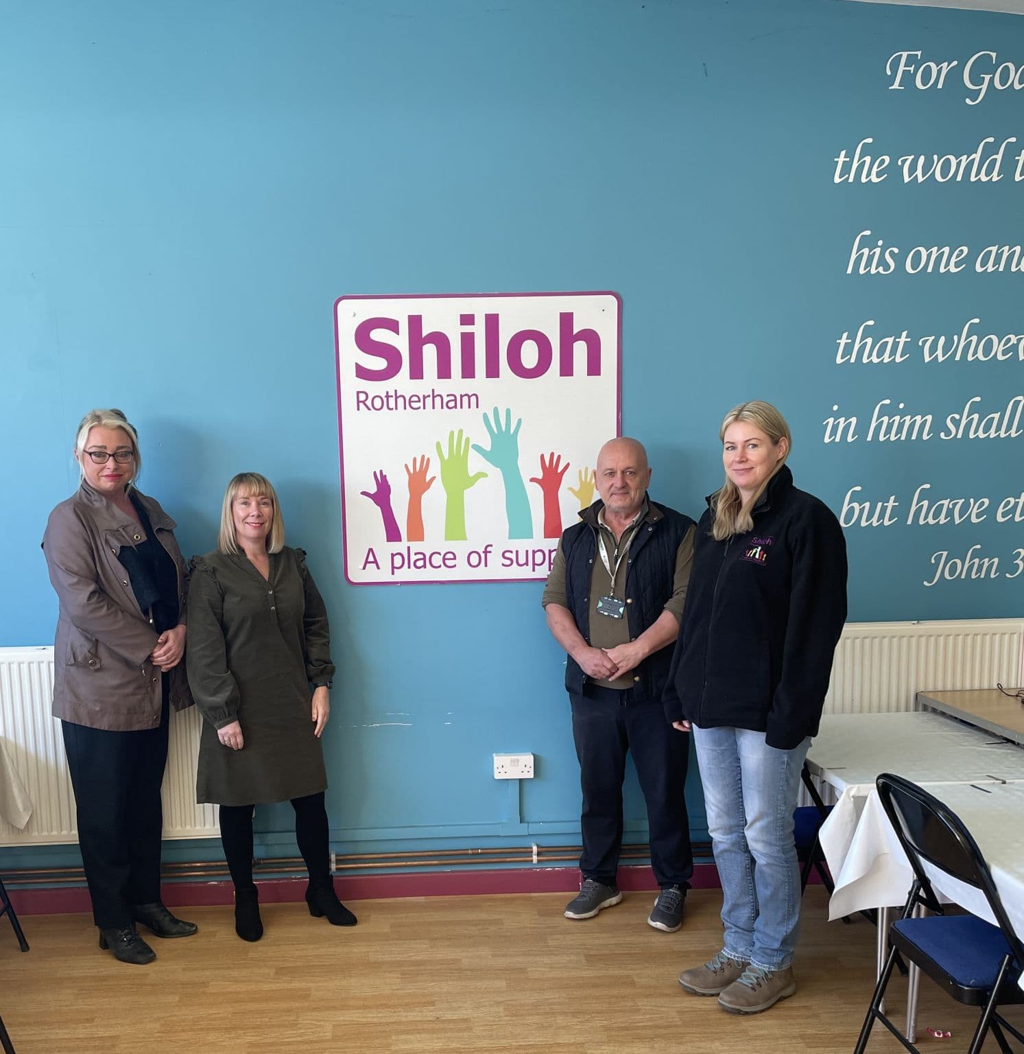 BREE Construction team with Shiloh Rotherham, a place of support