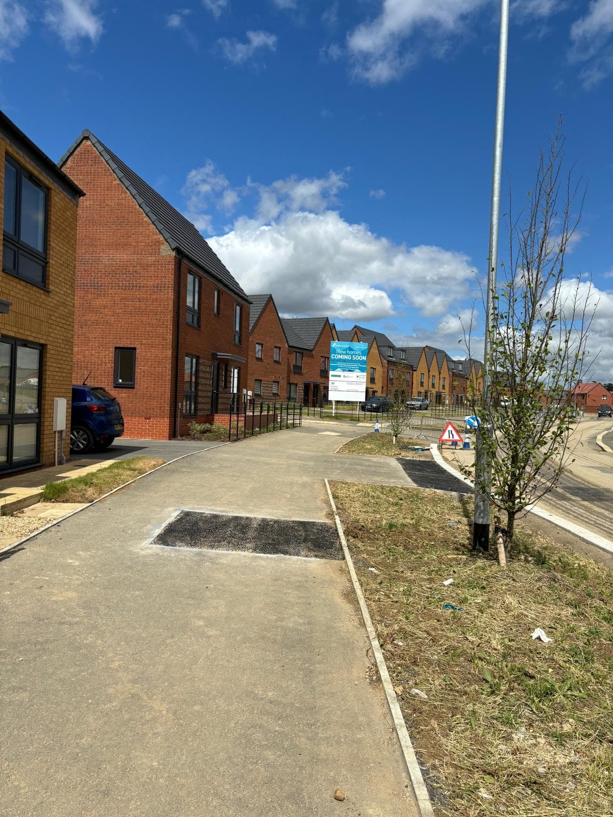 Glenvale Park, Wellingborough: external view of the 148-home Stonewater development under construction