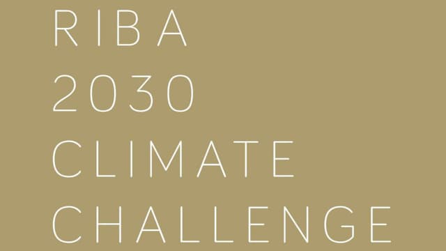 RIBA 2030 Climate Challenge logo