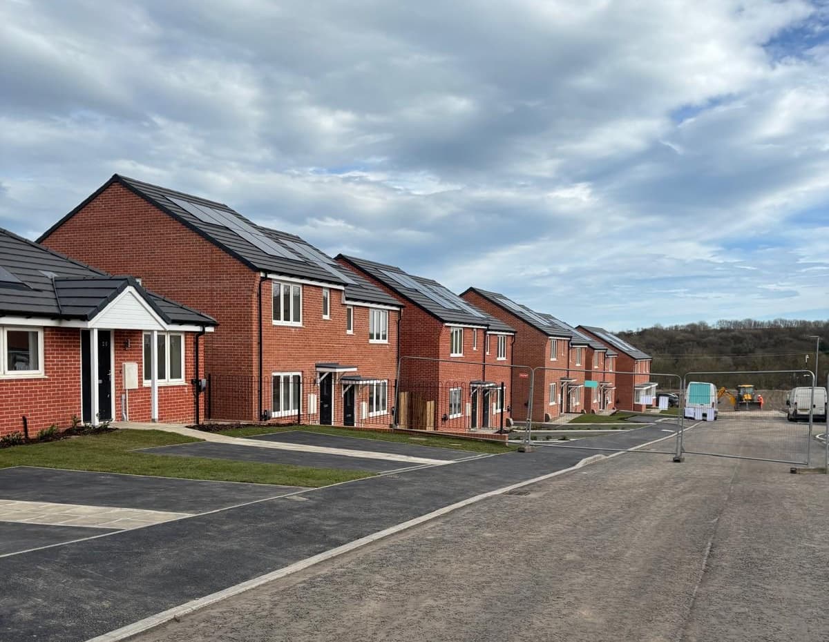 Seaview Walk, Murton, County Durham: 49-home affordable scheme for Karbon Homes, completed external view of the BREE-delivered development